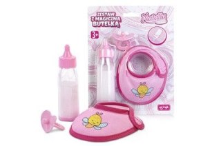 Butelka dla lalek Natalia + smoczek i śliniak Artyk (121753)