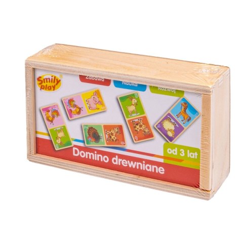 Gra logiczna domino drewniane Smily Play (SPW83591)