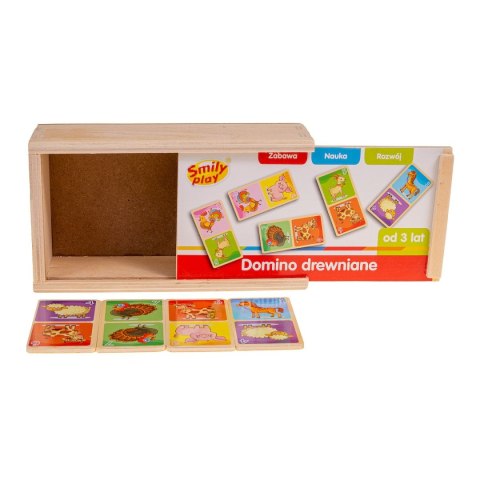 Gra logiczna domino drewniane Smily Play (SPW83591)
