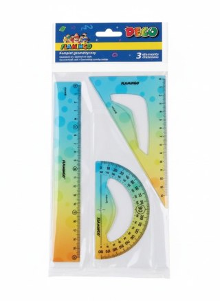 Komplet geometryczny 3 el. Flamingo (FLKR972402)