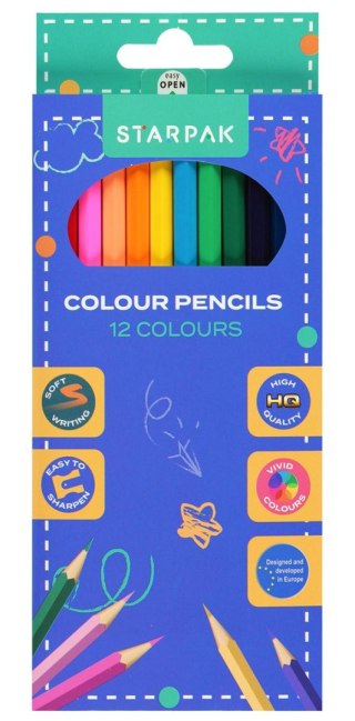 Kredki ołówkowe 12 kol. Starpak (533619)