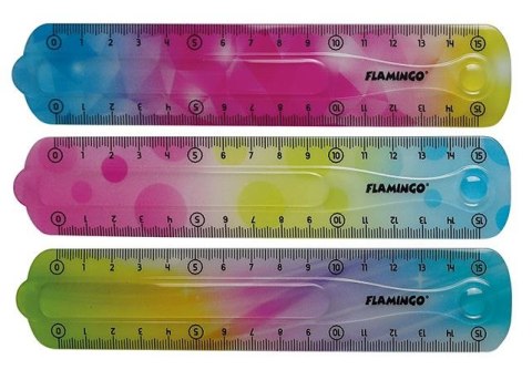 Linijka plastikowa 15cm Flamingo (FLKR972275)