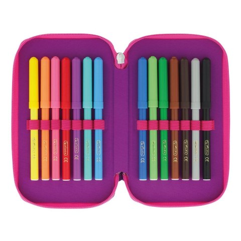 Piórnik róż/fiol 31 cz. 50046331 Herlitz (300001559)