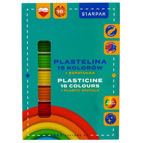 Plastelina 16 kol. mix Starpak (517735)