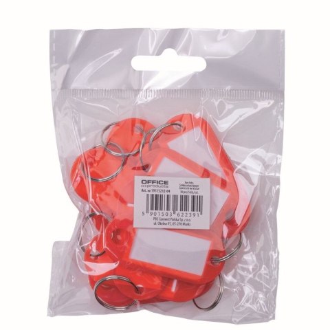 Zawieszka Na Klucze czerwone Office Products (19115212-04)