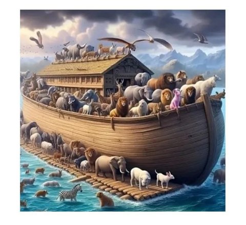 Zestaw kreatywny Diamentowa mozaika Arka Noego 40x30cm Norimpex (NO-2001950)