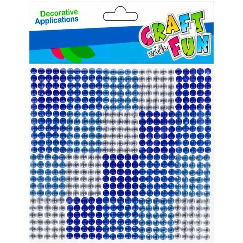 Kryształki Samoprzylepne Niebieskie niebieskie Craft With Fun (501430)