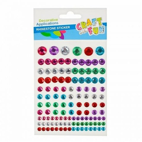 Kryształki samoprzylepne mix Craft with Fun (382487)