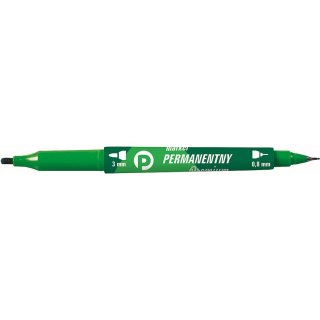 Marker permanentny wkład zielony okrągła końcówka Tetis (KM501-Z2)
