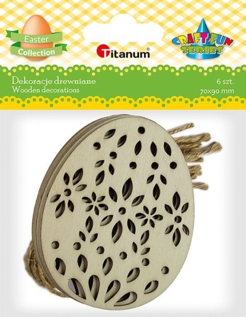 Ozdoba drewniana Craft-Fun Series Ażurowe jajka zawieszka Titanum (22MTL1006)