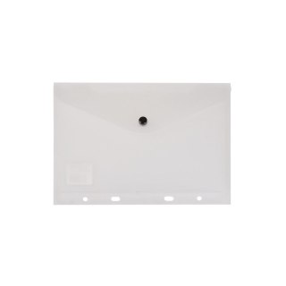 Teczka plastikowa na guzik A5 przezroczysta Biurfol