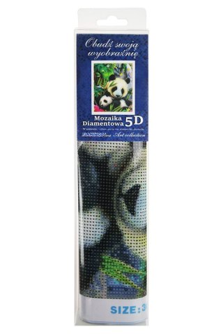 Zestaw kreatywny Diamentowa mozaika 30x40cm Panda Flamingo Line (TGC75484)