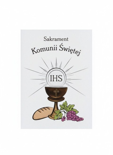 Kartka składana B6 B6 KOMUNIA HOSTIA JAK CHLEB Henry (5905701486007)