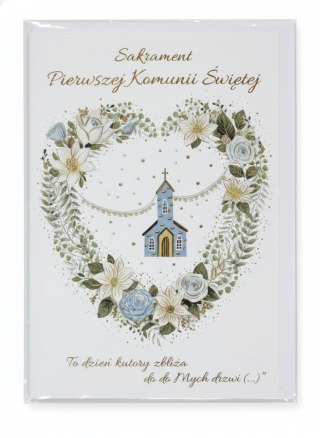 Kartka składana Komunia Karnet A5 Henry (5908451984199)