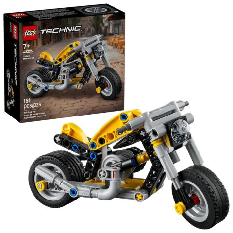 Klocki konstrukcyjne Technic Żółty motocykl Lego (42225)