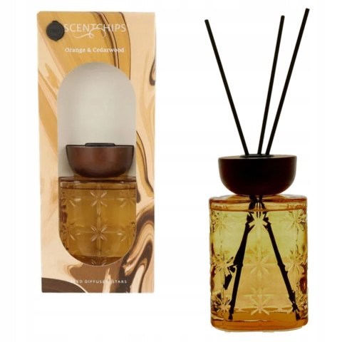 Odświeżacz powietrza Scentchips Dyfuzor patyczkowy Stars Orange & Cedarwood 200ml Pavoncella (8716516204727)