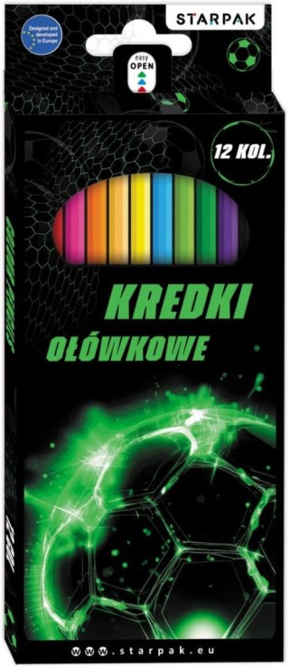 Kredki ołówkowe Football 12 kol. Starpak (580597)