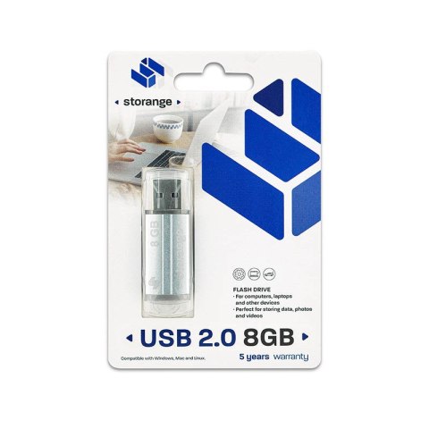 Storange pamięć 8 GB | Basic | USB 2.0 | silver