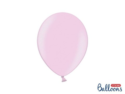 Balon gumowy Metallic Candy Pink 1op/100sztuk metalizowany 100 szt różowy 270mm Strong Baloons (SB12M-081)
