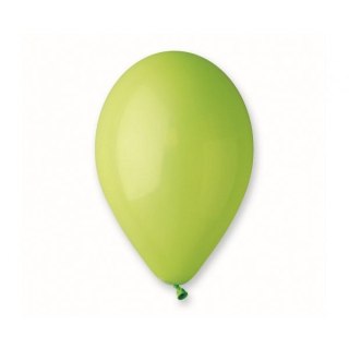 Balon gumowy pastelowy 100 szt zielony jasny 12cal Godan (G110/11)