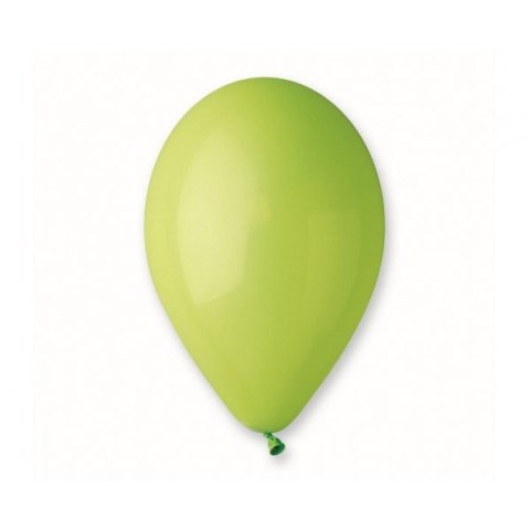 Balon gumowy pastelowy 100 szt zielony jasny 12cal Godan (G110/11)