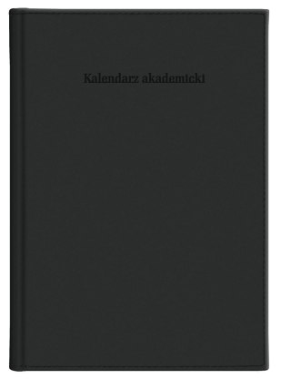 Kalendarz nauczyciela książkowy (terminarz) akademicki Vivella czarny A5 143mm x 204mm Wokół Nas (A5TA071B)