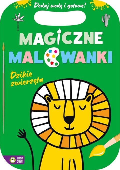 Książka dla dzieci Magiczne malowanki. Dzikie zwierzęta Zielona Sowa