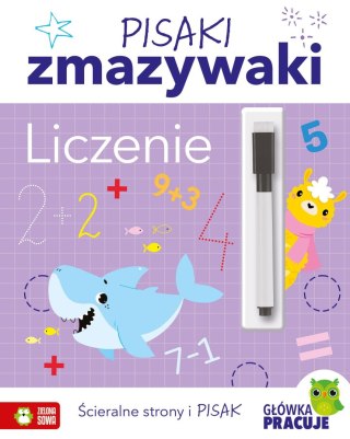 Książka dla dzieci Pisaki zmazywaki. Liczenie Zielona Sowa