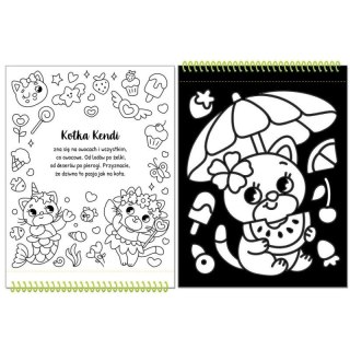 Książka dla dzieci z magicznymi foliami. Słodkie kotki Aksjomat