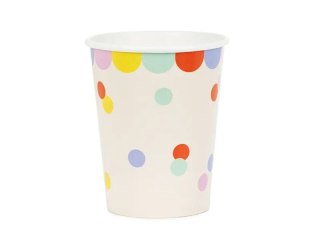 Kubek jednorazowy Konfetti papier 220ml Partydeco (KPP118-EU1)