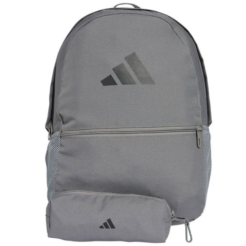 Plecak Classic szary z saszetką Adidas (JD3092)