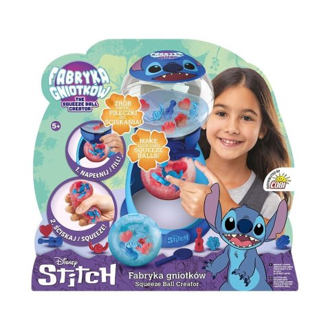 Zestaw kreatywny dla dzieci Squeez Ball fabryka gniotków Stitch Cobi (08621)