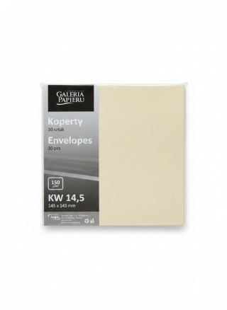 Koperta kremowy kremowa Galeria Papieru 10 sztuk