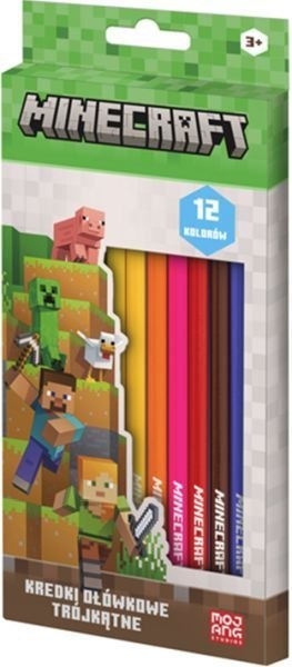 Kredki ołówkowe MINECRAFT 12 kol. Astrakids (312026051)