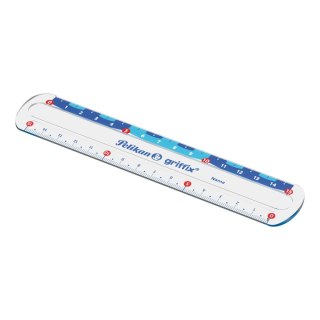 Linijka plastik Griffix 822275 15cm Pelikan (300000445)