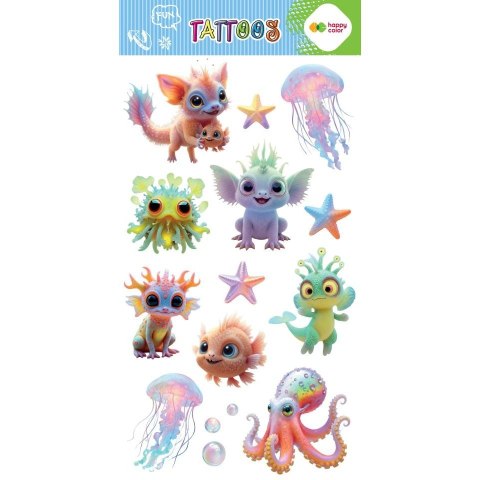 Tatuaż zmywalny AQUA CUTIES Happy Color (HA 4261 1020-AC01)