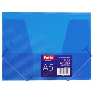 Teczka plastikowa na gumkę 5907690881993 A5 niebieski Patio (PAT4004)