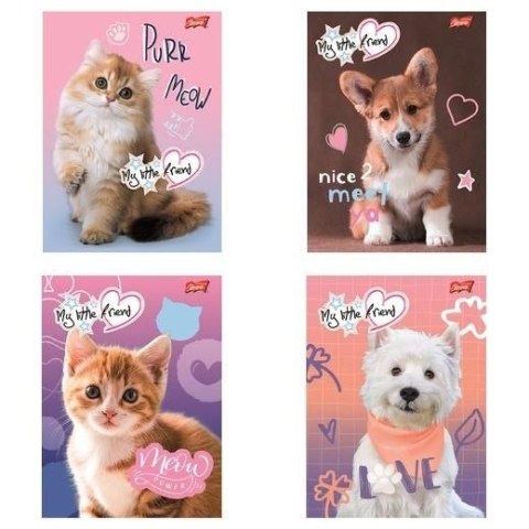 Zeszyt A5 Little Friend 16k. 70g krata Unipap