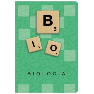 Zeszyt A5 biologia scrabble 60k. 70g krata Beniamin
