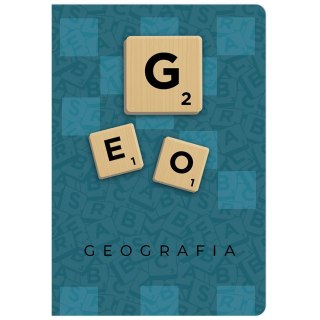 Zeszyt A5 geografia scrabble 60k. 70g krata Beniamin