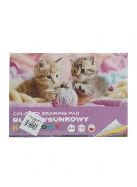 Blok rysunkowy A4 mix 20k Starpak (587747)