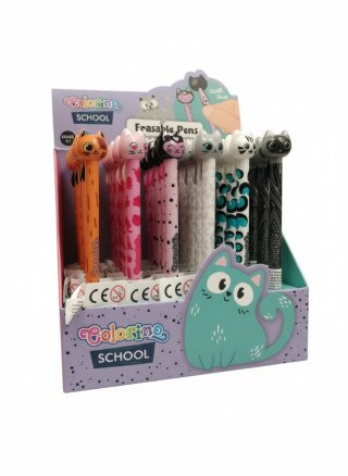 Długopis wymazywalny Cats wymazywalny wkład niebieski Colorino Kids (10036PTR)