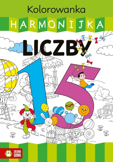 Książka dla dzieci harmonijka. Liczby Zielona Sowa