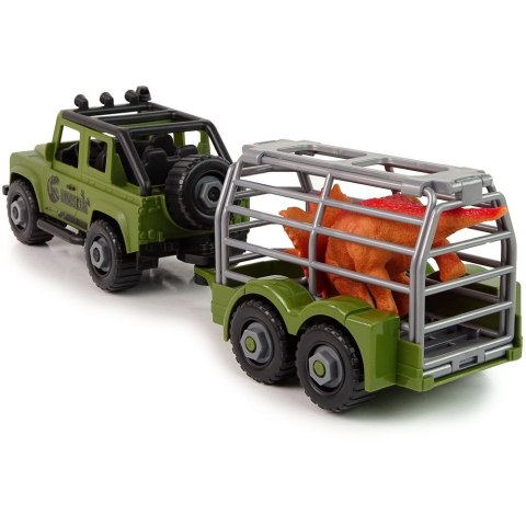 Samochód Terenowe Transporter Do Rozkręcania DIY Zielony Dinozaur Lean (12956)