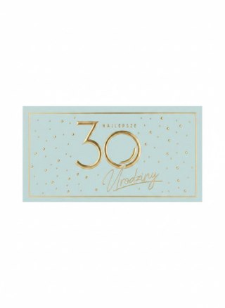 Skarbonka pudełko na banknoty Kukartka (MB-014 Urodziny 30 Elite)