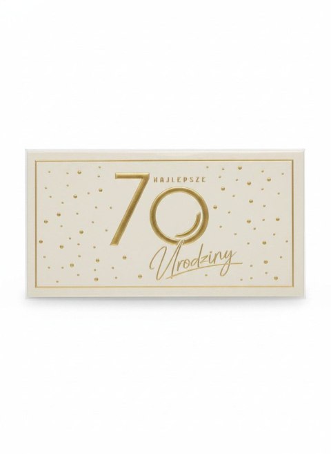 Skarbonka pudełko na banknoty Kukartka (MB-020 Urodziny 70 Elite)