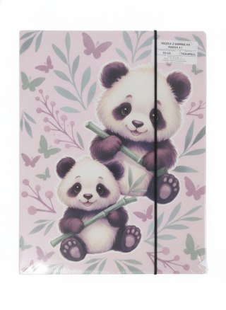 Teczka kartonowa na gumkę Panda A4 mix Derform (TGA4PA11)