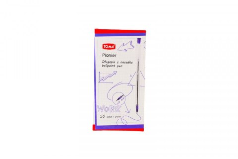Długopis standard z nasadką wkład czarny 1,0mm Toma (TO - 023 3 2)
