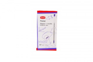 Długopis standardowy z nasadką wkład niebieski 1,0mm Toma (TO - 023 1 2)