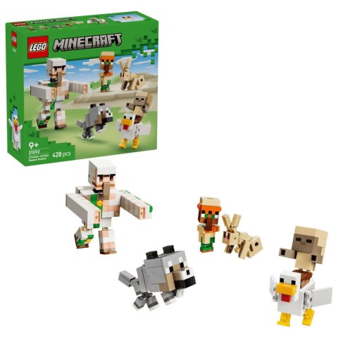 Klocki konstrukcyjne Minecraft Atak kurzego jeźdźca na pustyni Lego (21592)